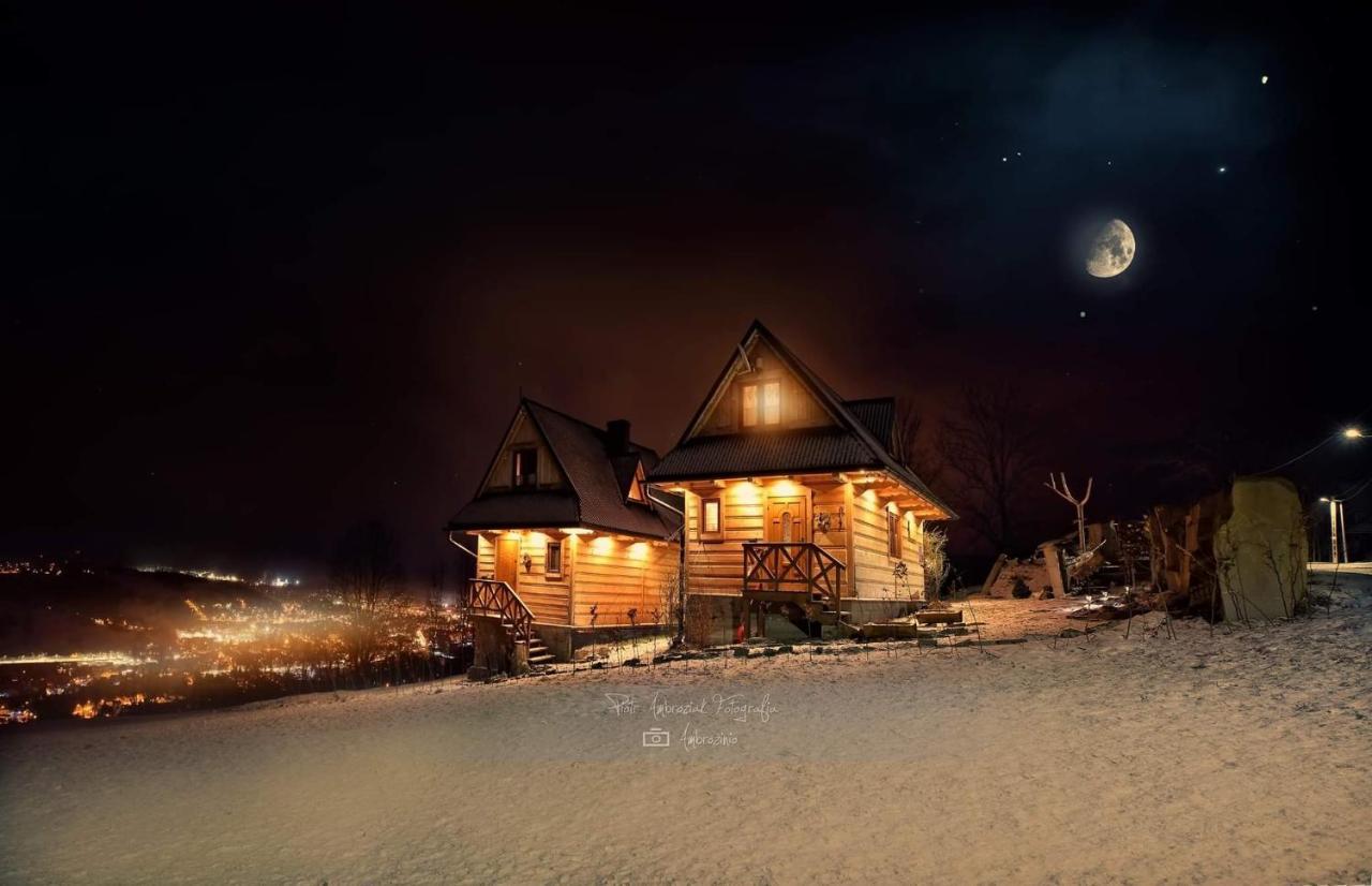Domki Widokowe Wooden Luxury Chalet & Jacuzzi Zab Exterior photo