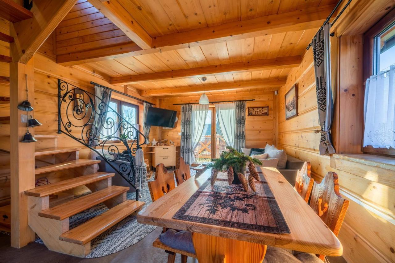 Domki Widokowe Wooden Luxury Chalet & Jacuzzi Zab Exterior photo