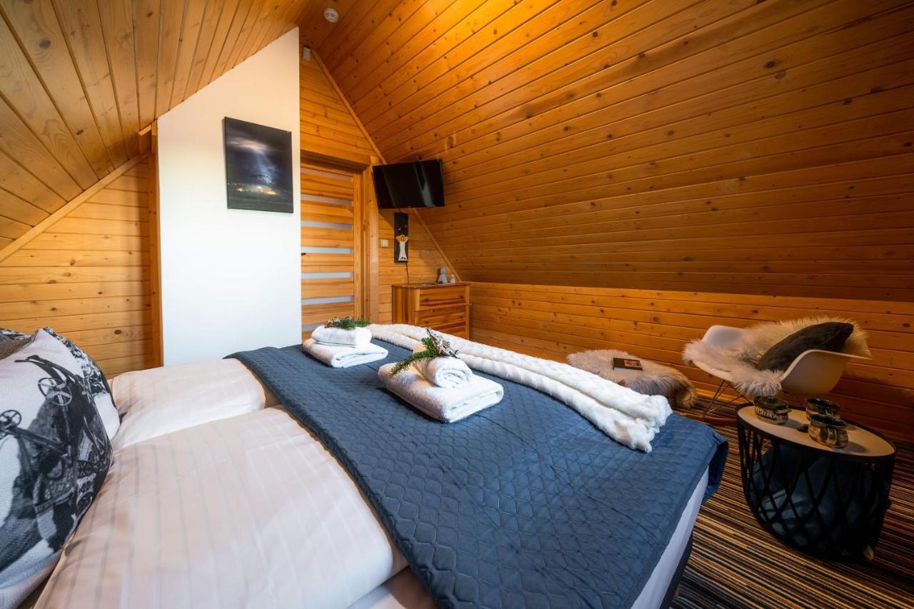 Domki Widokowe Wooden Luxury Chalet & Jacuzzi Zab Exterior photo