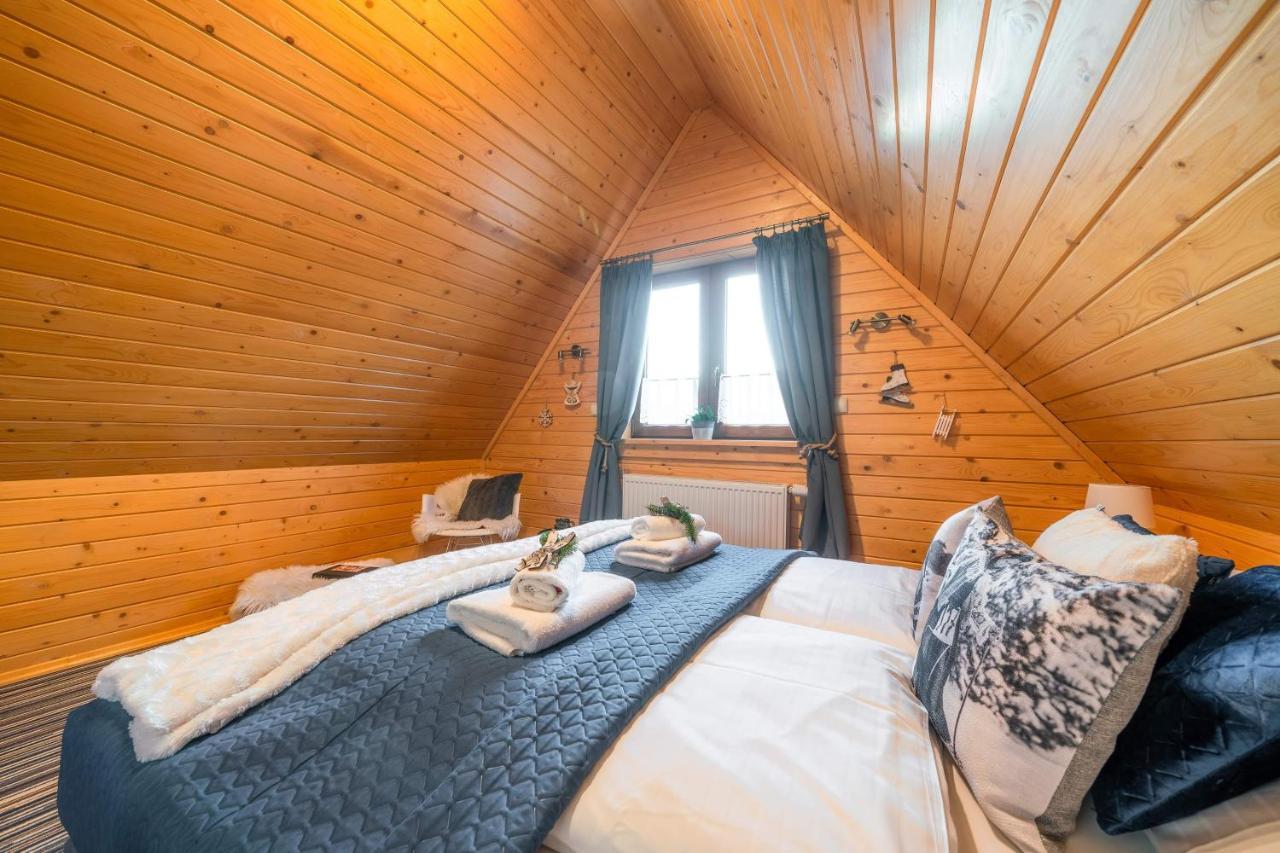 Domki Widokowe Wooden Luxury Chalet & Jacuzzi Zab Exterior photo