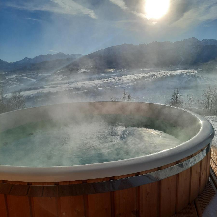 Domki Widokowe Wooden Luxury Chalet & Jacuzzi Zab Exterior photo