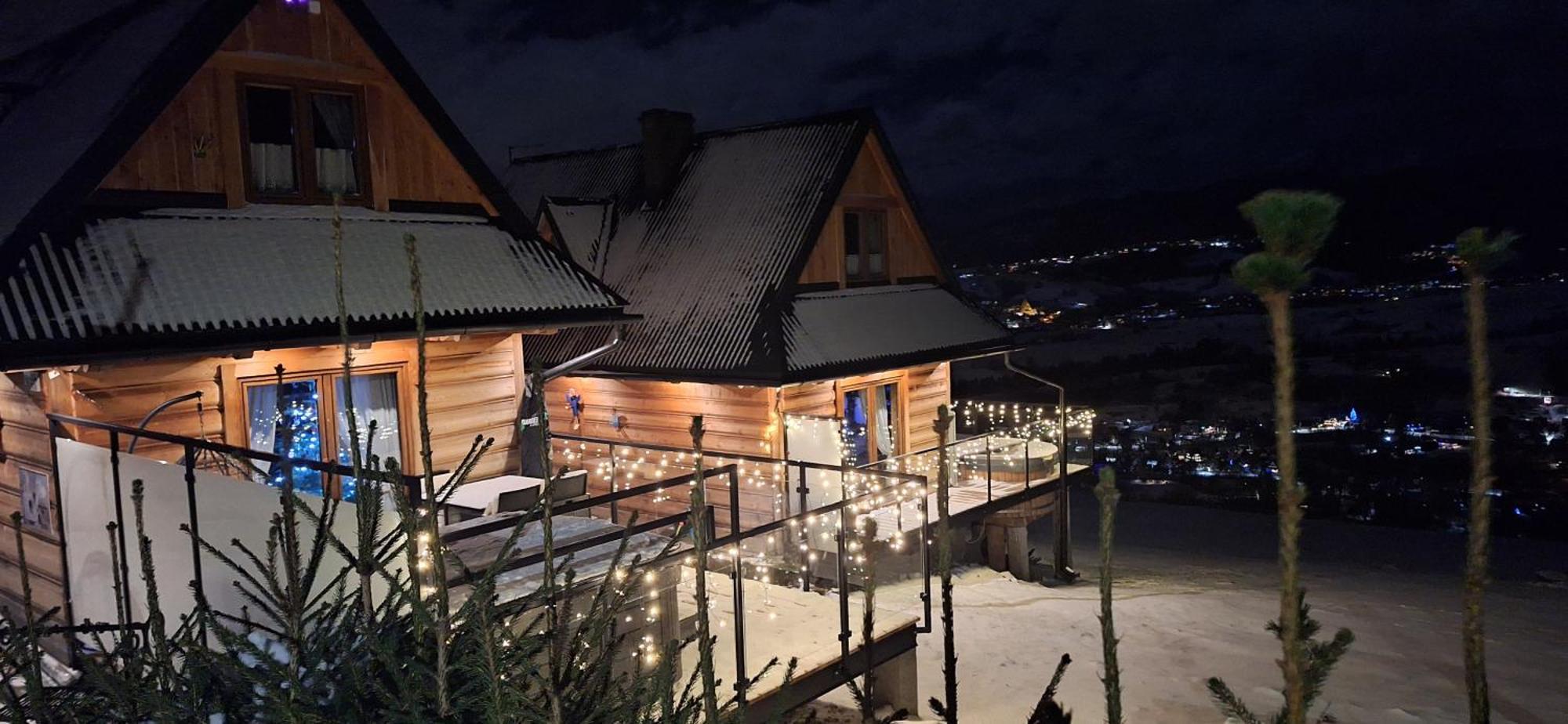 Domki Widokowe Wooden Luxury Chalet & Jacuzzi Zab Exterior photo