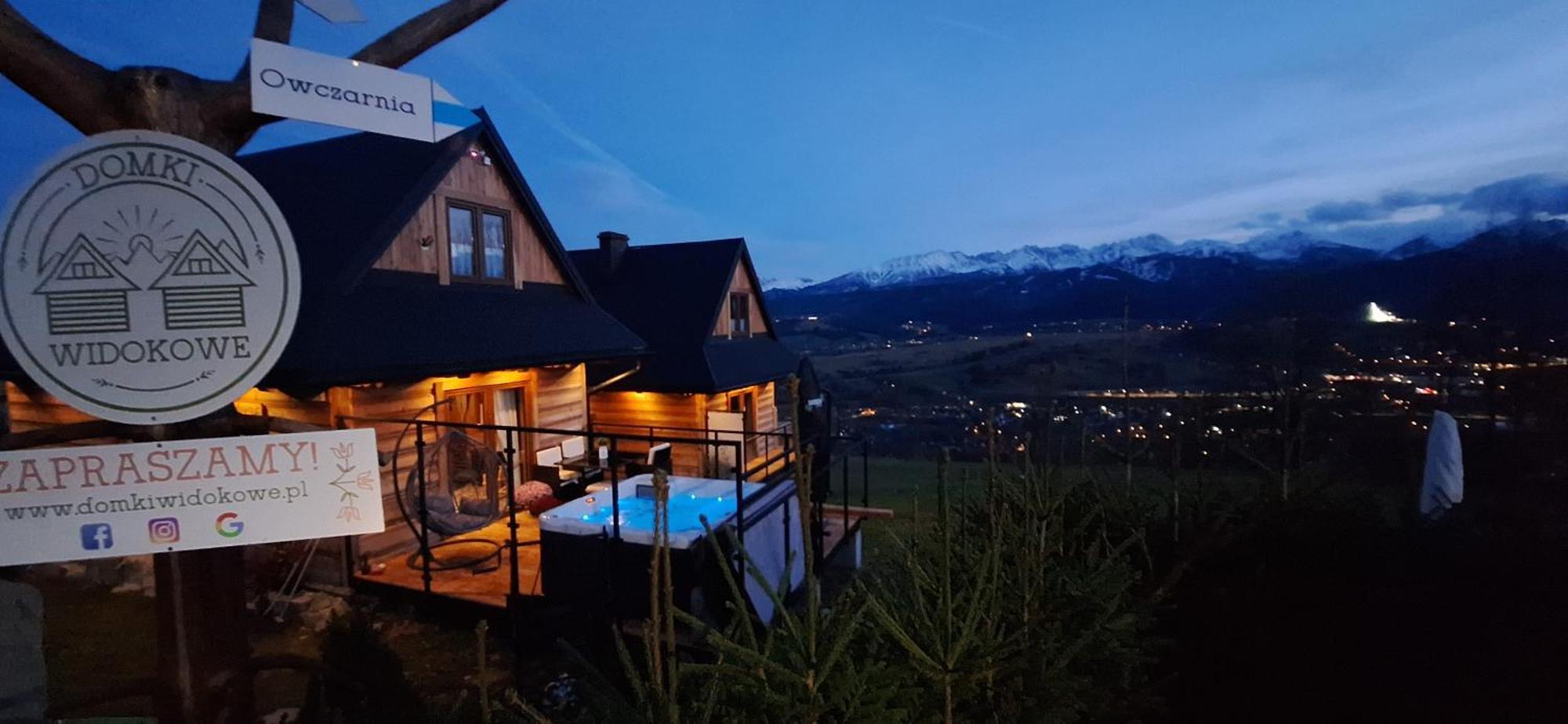 Domki Widokowe Wooden Luxury Chalet & Jacuzzi Zab Exterior photo
