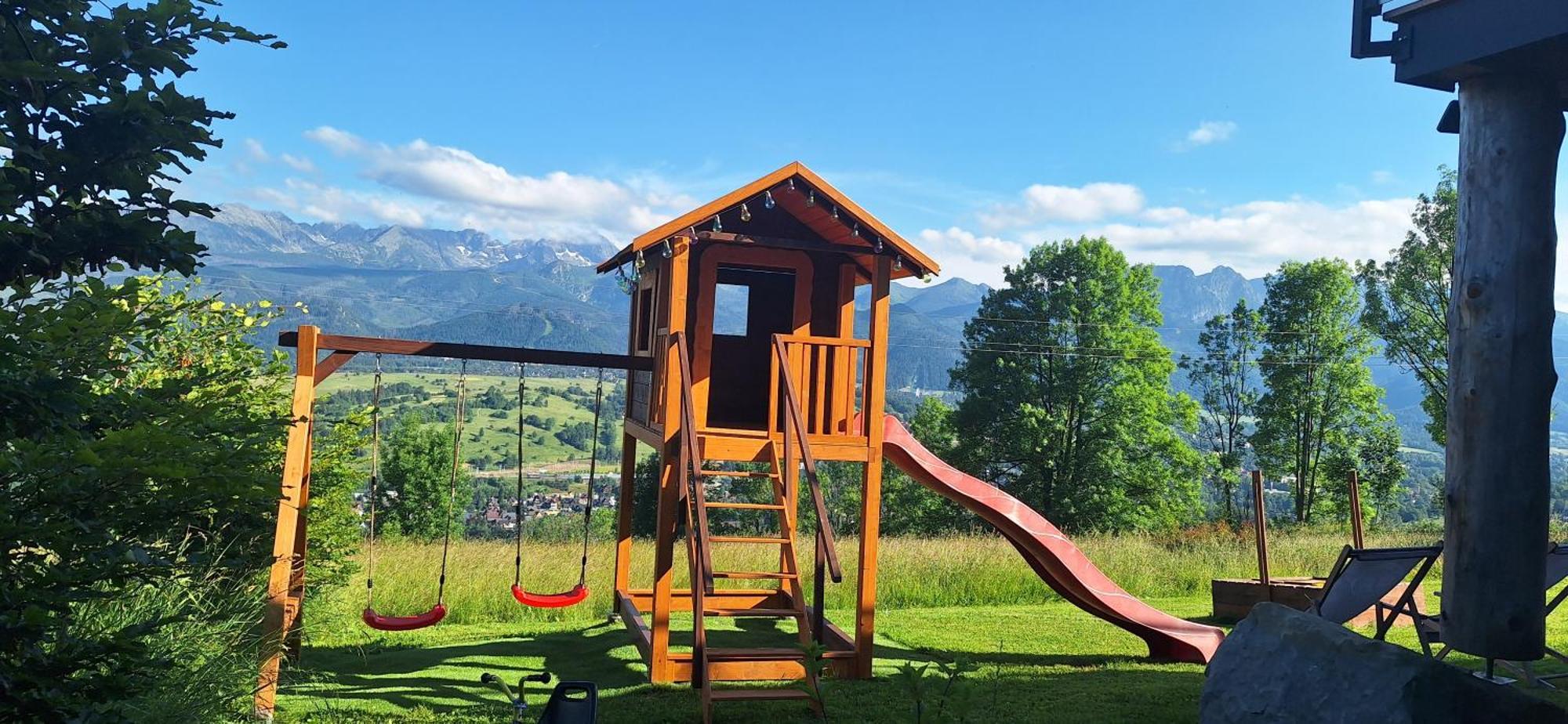 Domki Widokowe Wooden Luxury Chalet & Jacuzzi Zab Exterior photo